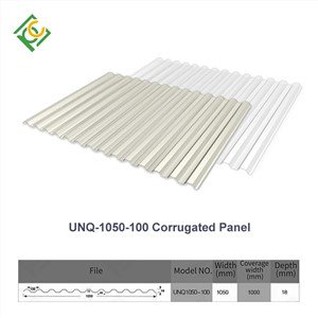 UNQ-1050-100 नालीदार पॉली कार्बोनेट